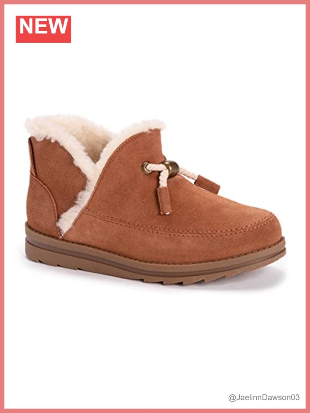 Faux Fur Trim Ankle Booties Memory Foam Boots Pull On